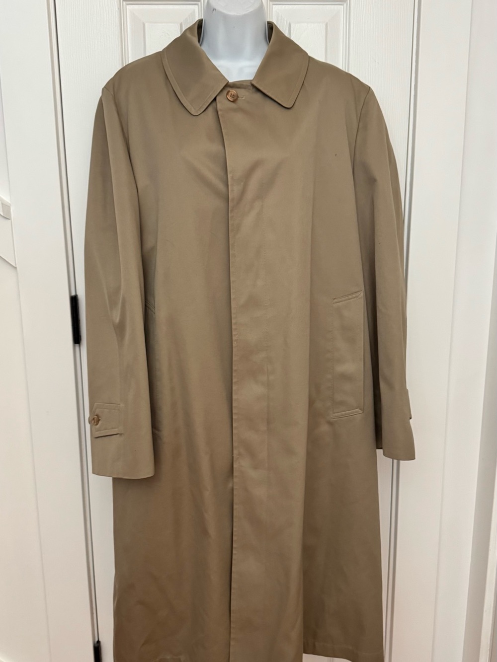 Vintage Towne by London Fog Men’s Single-Breasted Trench Coat - 40 R